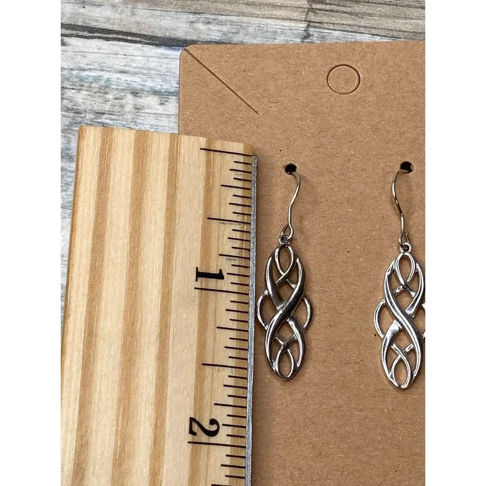 Celtic Knot‎ Sterling Silver 925 Earrings NWOT Dangle